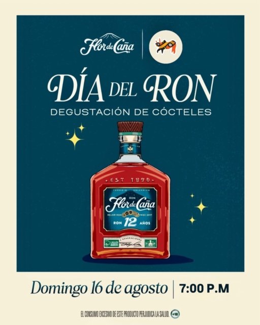 🥃✨ DÍA DEL RON | Una noche para descubrir Nicaragua a través de sus sabores

Este domingo 16 de agosto, te invitamos a vivir una experiencia especial de degustación de cócteles con Ron Flor de Caña 12 años.

Una noche para disfrutar, descubrir nuevos sabores y brindar con la esencia de nuestro ron nicaragüense. 🇳🇮

📅 Domingo 16 de agosto
🕖 7:00 PM
📍 Bistró Estrada

🍹 Degustación de cócteles
🥃 Ron Flor de Caña 12 años

Reservá tu lugar y vení a celebrar el Día del Ron con nosotros.

#DíaDelRon #FlorDeCaña #BistroEstrada #GranadaNicaragua