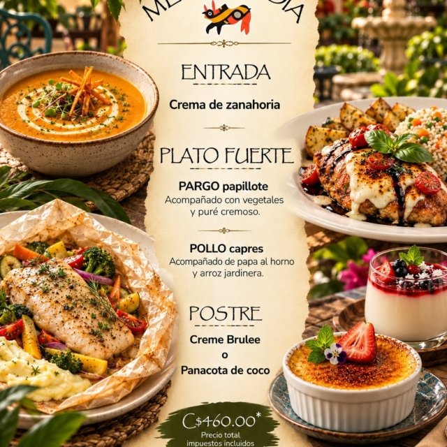 Hoy es el momento perfecto para darte un gusto ✨

Te esperamos con una propuesta especial pensada para que disfrutes una experiencia agradable, sabores bien logrados y un ambiente con encanto. Nuestro Menú del Día es ideal para hacer una pausa, salir de la rutina y disfrutar un momento especial.

Disponible de Jueves 01 a Lunes 05 de Octubre.

Reserva tu mesa y disfruta la experiencia ✨
📞 8832 0040
📍 Calle Arsenal, Granada, Nicaragua

#menudeldia #granadanicaragua #experienciagastronomica #restaurante #gastronomia #nicaragua