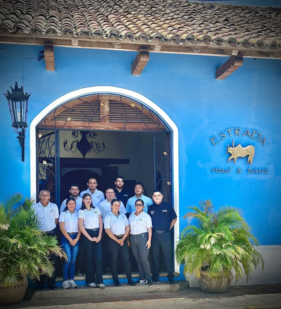Hotel Estrada team in Granada, Nicaragua